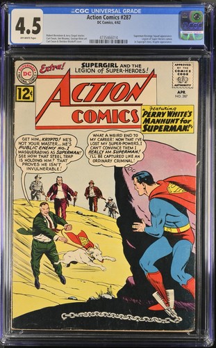 Action comics 287 cgc 5 - action, 4.5